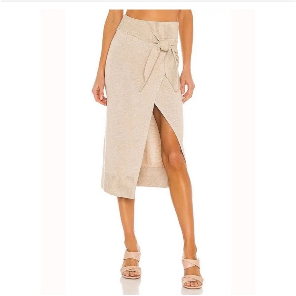 Camilla Coelho tan knit skirt